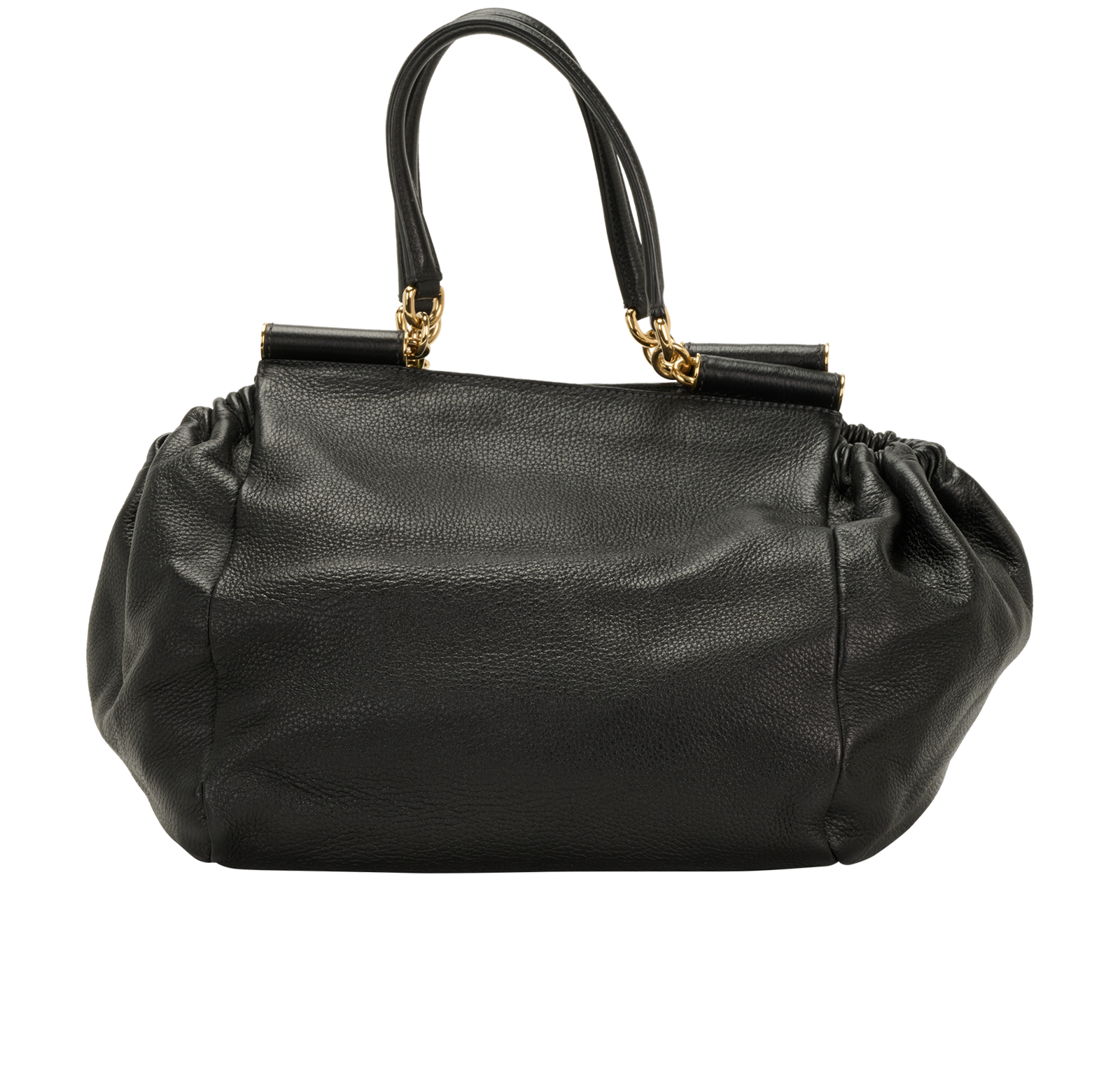 Tote, &pound;250, Handbags, Black, Leather, Back view